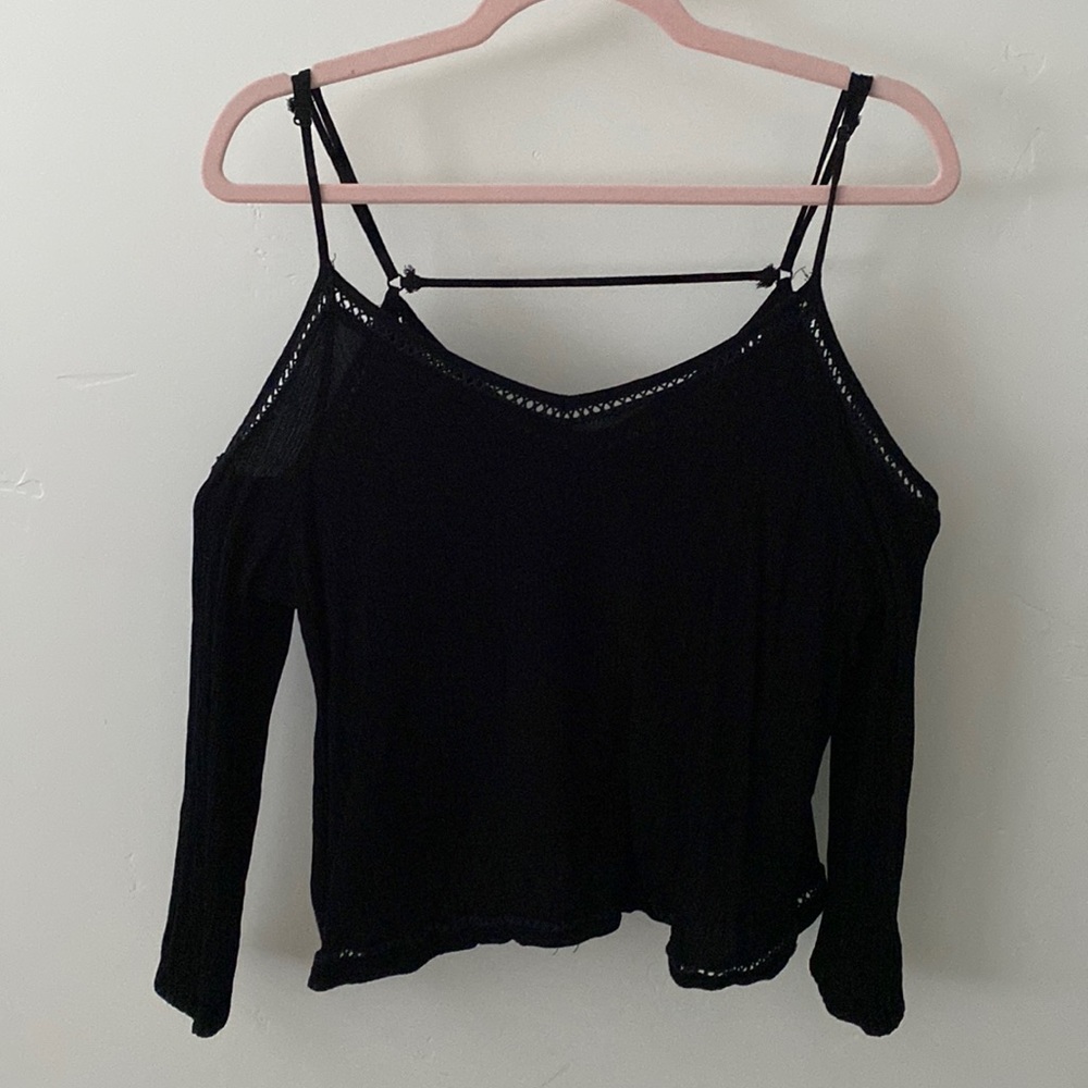 Black Off the Shoulder Top